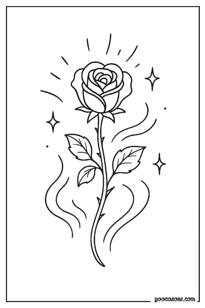 Rose Coloring Pages: A Timeless, Creative Escape for Kids and Adults 18 rose coloring pages 19 pdf