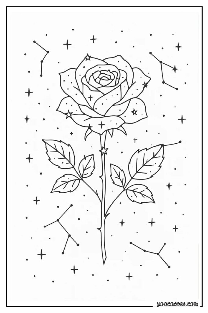 Rose Coloring Pages: A Timeless, Creative Escape for Kids and Adults 21 rose coloring pages 20 pdf