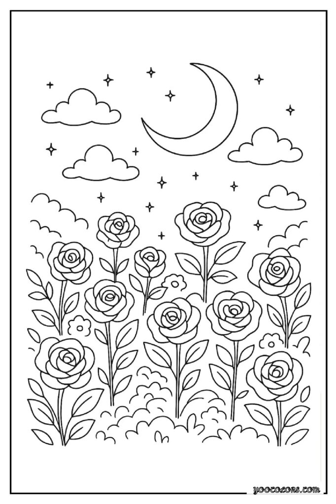 Rose Coloring Pages: A Timeless, Creative Escape for Kids and Adults 20 rose coloring pages 22 pdf