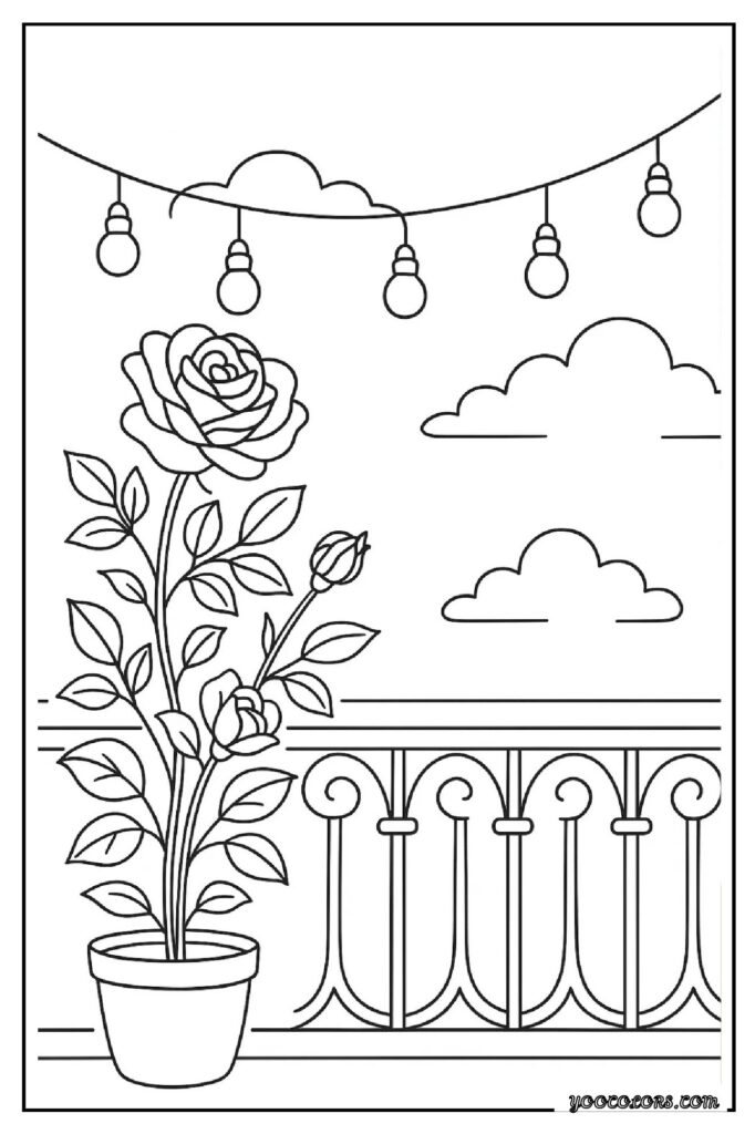 Rose Coloring Pages: A Timeless, Creative Escape for Kids and Adults 24 rose coloring pages 27 pdf