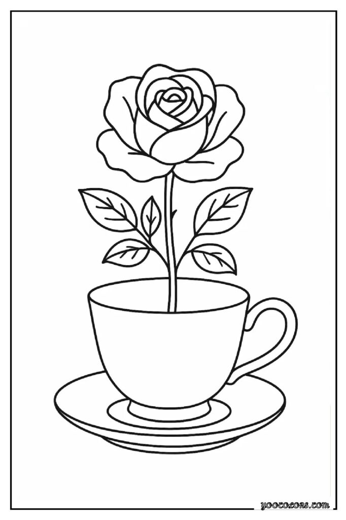 Rose Coloring Pages: A Timeless, Creative Escape for Kids and Adults 29 rose coloring pages 30 pdf