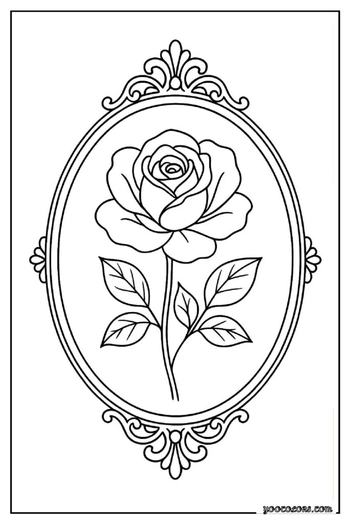 Rose Coloring Pages: A Timeless, Creative Escape for Kids and Adults 33 rose coloring pages 34 pdf