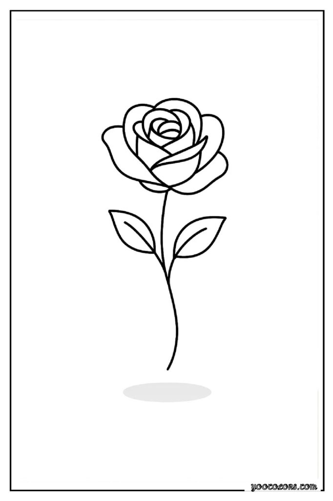 Rose Coloring Pages: A Timeless, Creative Escape for Kids and Adults 35 rose coloring pages 36 pdf