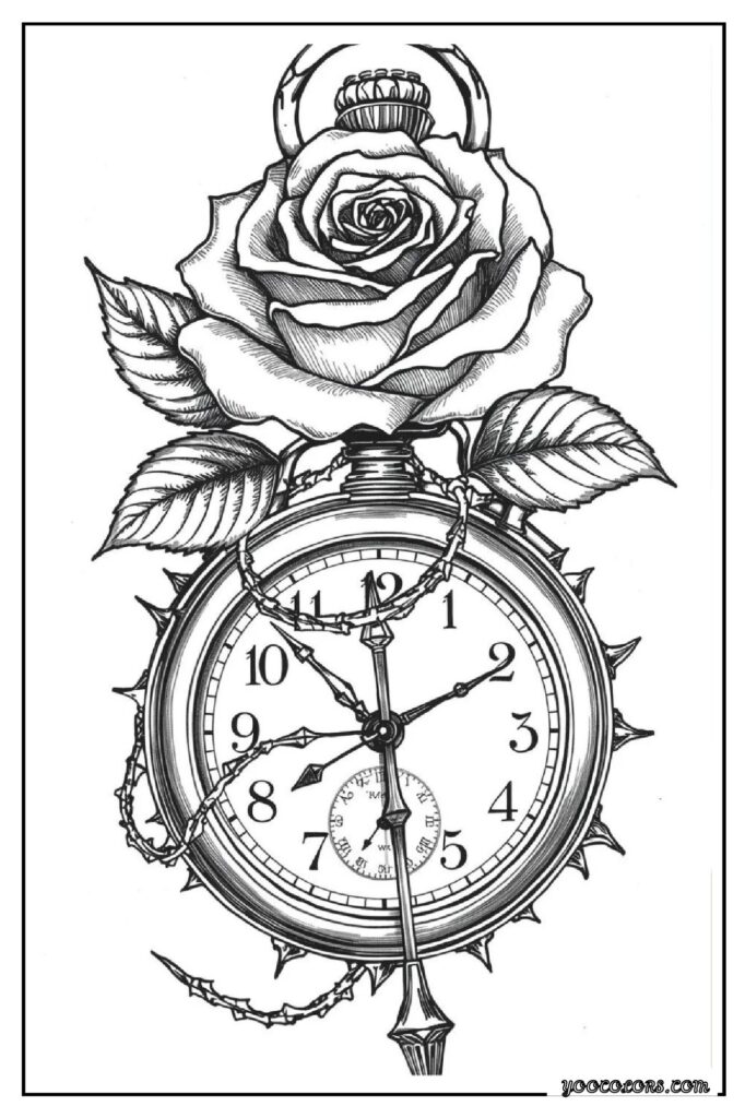 Rose Coloring Pages: A Timeless, Creative Escape for Kids and Adults 11 rose coloring pages 9 pdf