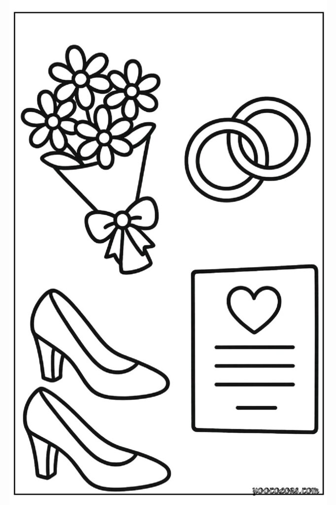 Wedding Coloring Pages: A Sweet, Screen-Free Activity Kids and Adults Will Love 23 wedding coloring pages 1 1 pdf