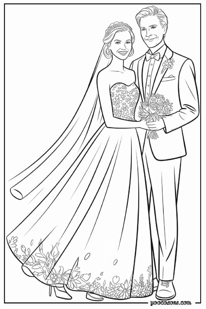 Wedding Coloring Pages: A Sweet, Screen-Free Activity Kids and Adults Will Love 2 wedding coloring pages 1 2 pdf