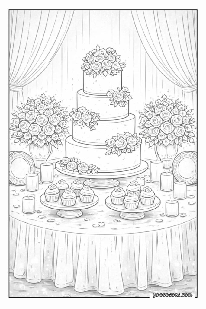 Wedding Coloring Pages: A Sweet, Screen-Free Activity Kids and Adults Will Love 12 wedding coloring pages 21 pdf