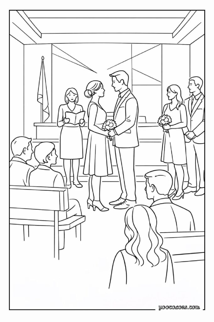 Wedding Coloring Pages: A Sweet, Screen-Free Activity Kids and Adults Will Love 13 wedding coloring pages 23 pdf