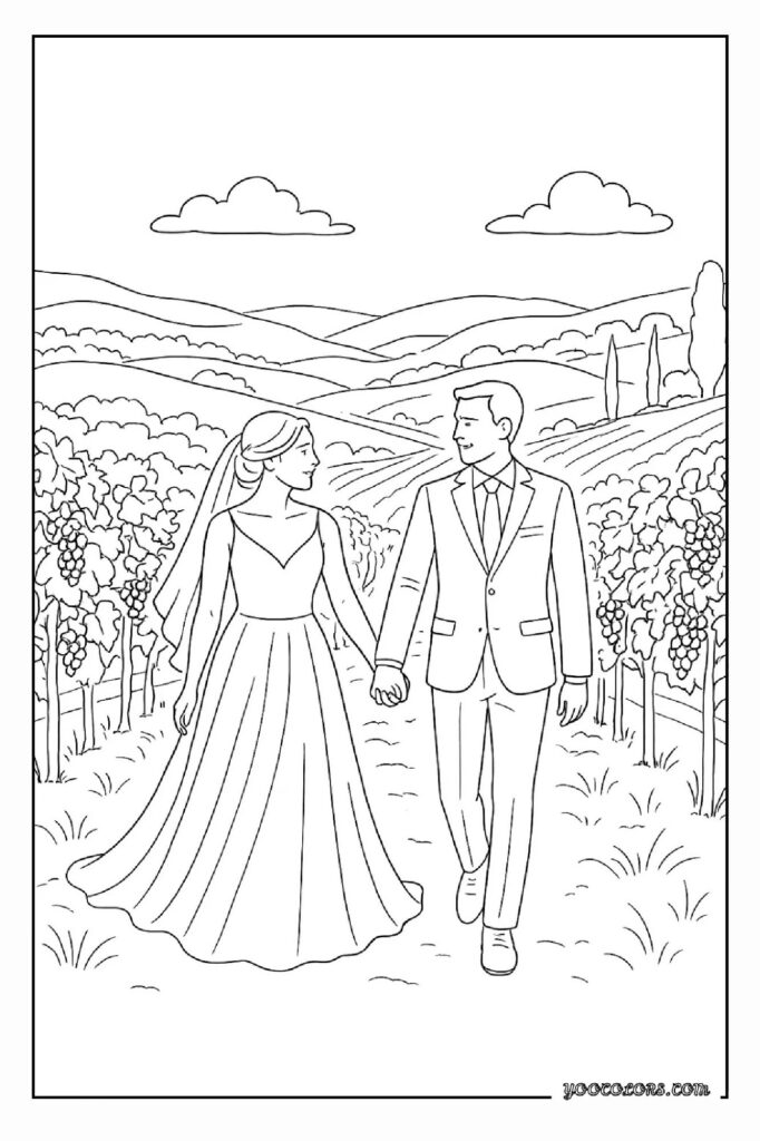 Wedding Coloring Pages: A Sweet, Screen-Free Activity Kids and Adults Will Love 8 wedding coloring pages 26 pdf