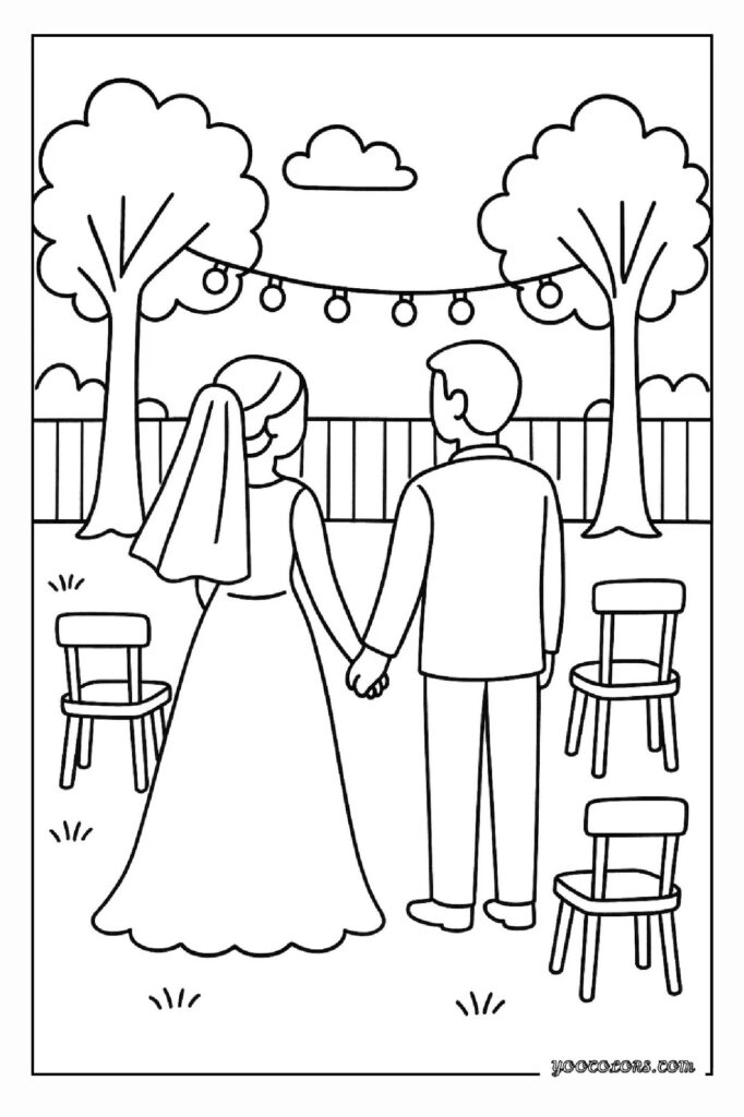 Wedding Coloring Pages: A Sweet, Screen-Free Activity Kids and Adults Will Love 24 wedding coloring pages 3 pdf