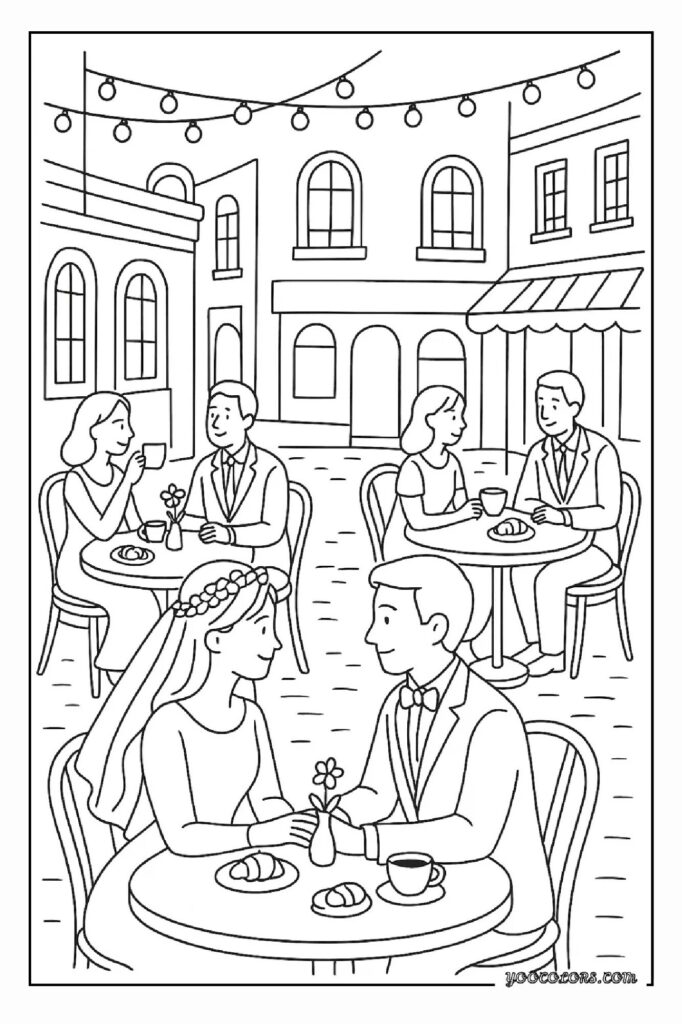 Wedding Coloring Pages: A Sweet, Screen-Free Activity Kids and Adults Will Love 5 wedding coloring pages 31 pdf