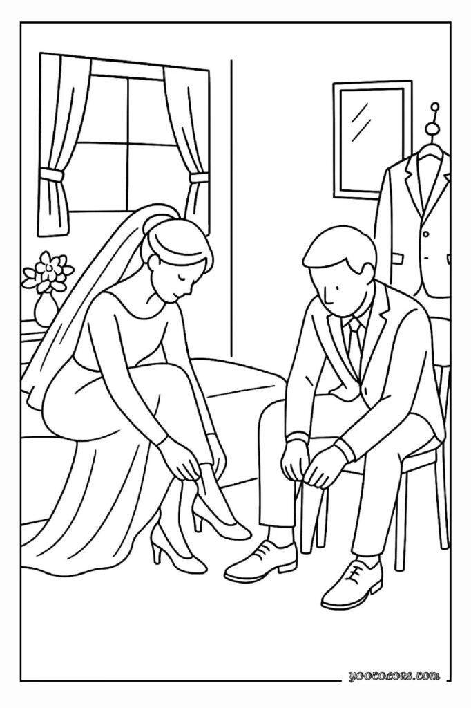 Wedding Coloring Pages: A Sweet, Screen-Free Activity Kids and Adults Will Love 22 wedding coloring pages 5 pdf