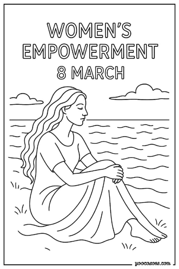 Women’s Day Coloring Pages: A Fun & Empowering Way to Celebrate Strong Women 🌸 12 womens day coloring pages 12 pdf