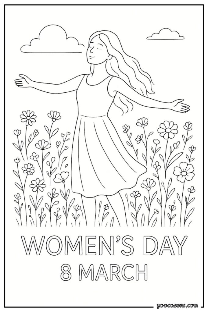 Women’s Day Coloring Pages: A Fun & Empowering Way to Celebrate Strong Women 🌸 14 womens day coloring pages 14 pdf