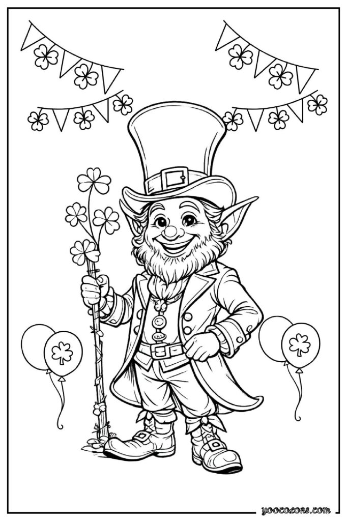 Leprechaun Coloring Pages: A Fun, Screen-Free Way to Celebrate St. Patrick’s Day 🍀 12 leprechaun coloring pagess 11 pdf