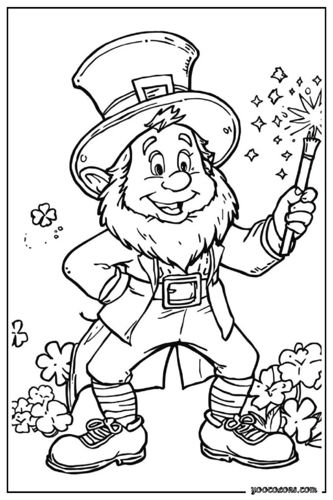 Leprechaun Coloring Pages: A Fun, Screen-Free Way to Celebrate St. Patrick’s Day 🍀 22 leprechaun coloring pagess 22 pdf