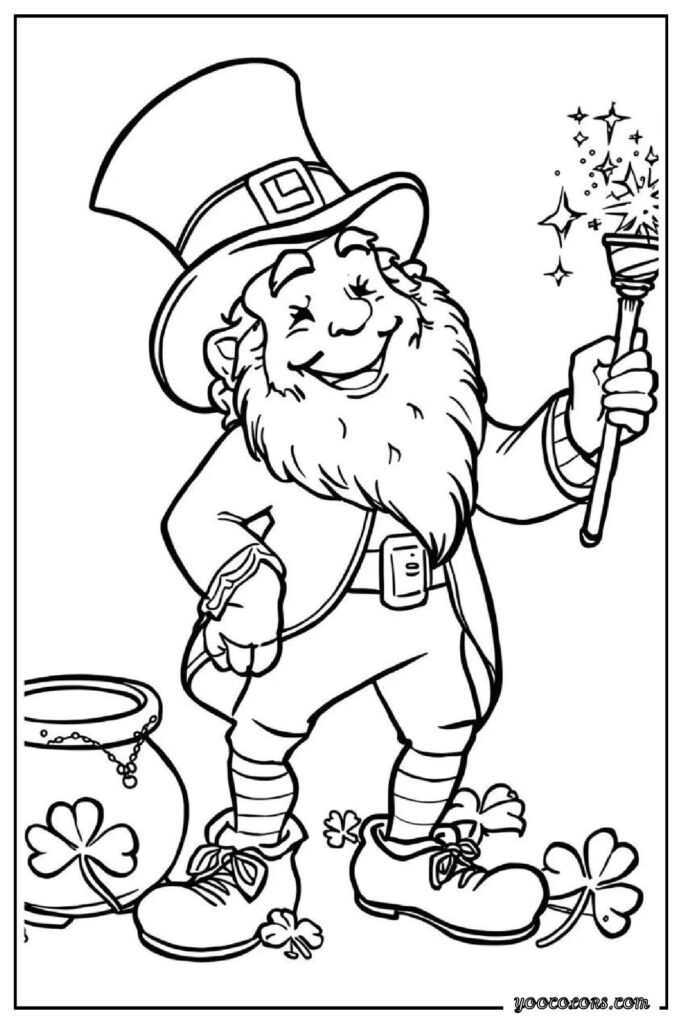 Leprechaun Coloring Pages: A Fun, Screen-Free Way to Celebrate St. Patrick’s Day 🍀 25 leprechaun coloring pagess 24 pdf
