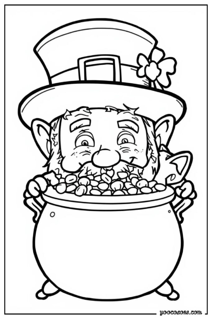 Leprechaun Coloring Pages: A Fun, Screen-Free Way to Celebrate St. Patrick’s Day 🍀 4 leprechaun coloring pagess 3 pdf