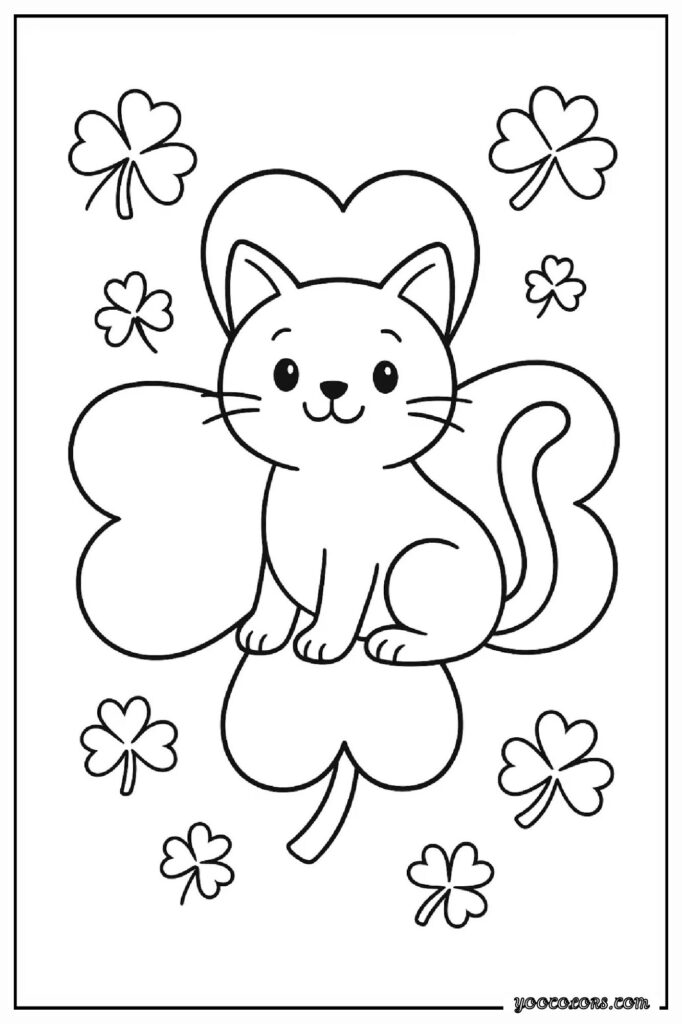 Shamrock Coloring Pages: A Fun, Easy Way to Celebrate St. Patrick’s Day with Kids 16 shamrock COLORING PAGES 16 pdf