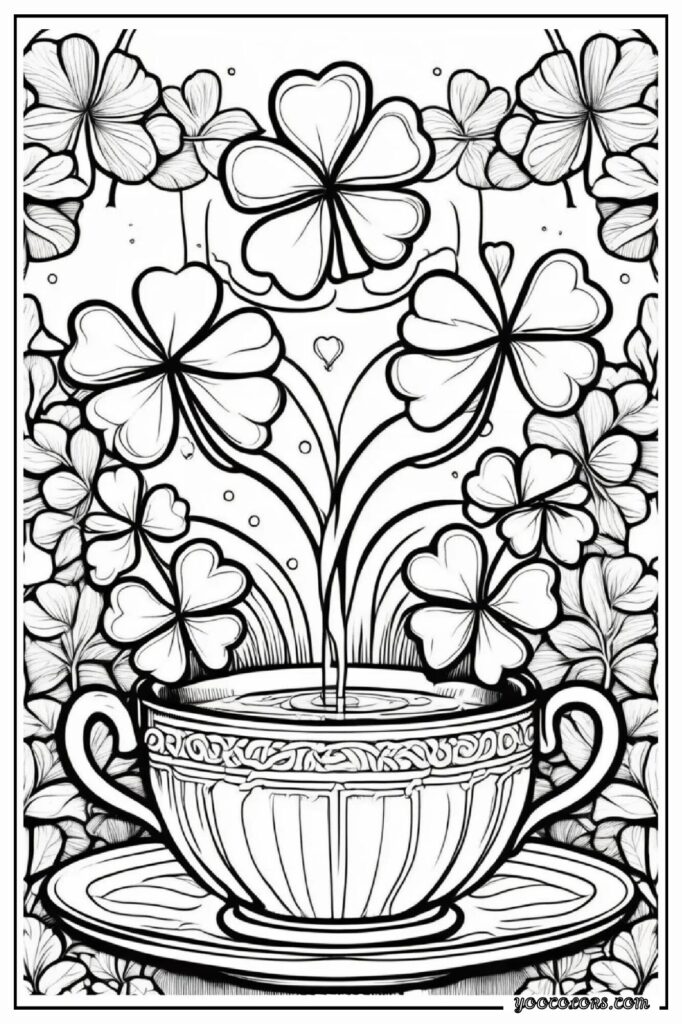 Shamrock Coloring Pages: A Fun, Easy Way to Celebrate St. Patrick’s Day with Kids 24 shamrock COLORING PAGES 24 pdf