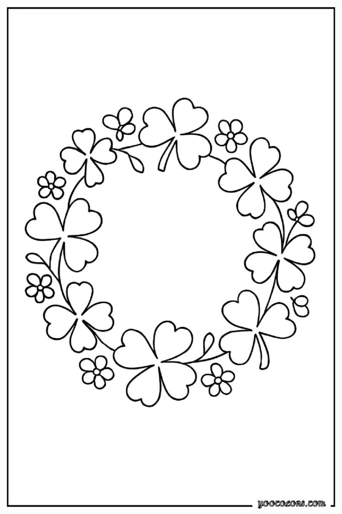 Shamrock Coloring Pages: A Fun, Easy Way to Celebrate St. Patrick’s Day with Kids 6 shamrock COLORING PAGES 5 pdf