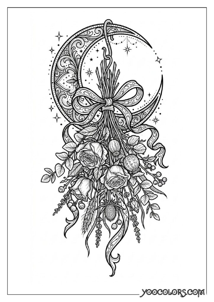Dope Coloring Pages for Adults: Free Printables to Steal Back Your Quiet Time 7 Dried flowers hanging upside down 202608282024 pdf