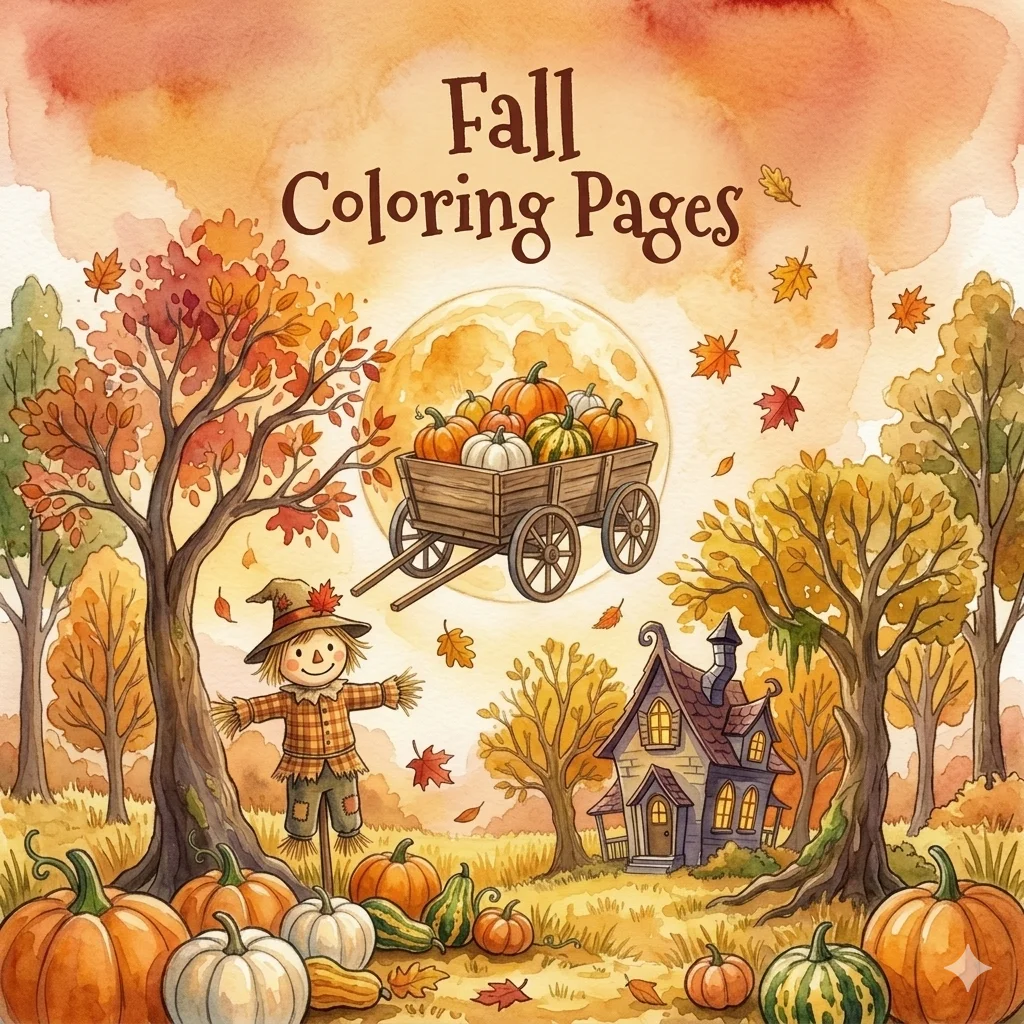 YOOCOLORS 9 fall coloring