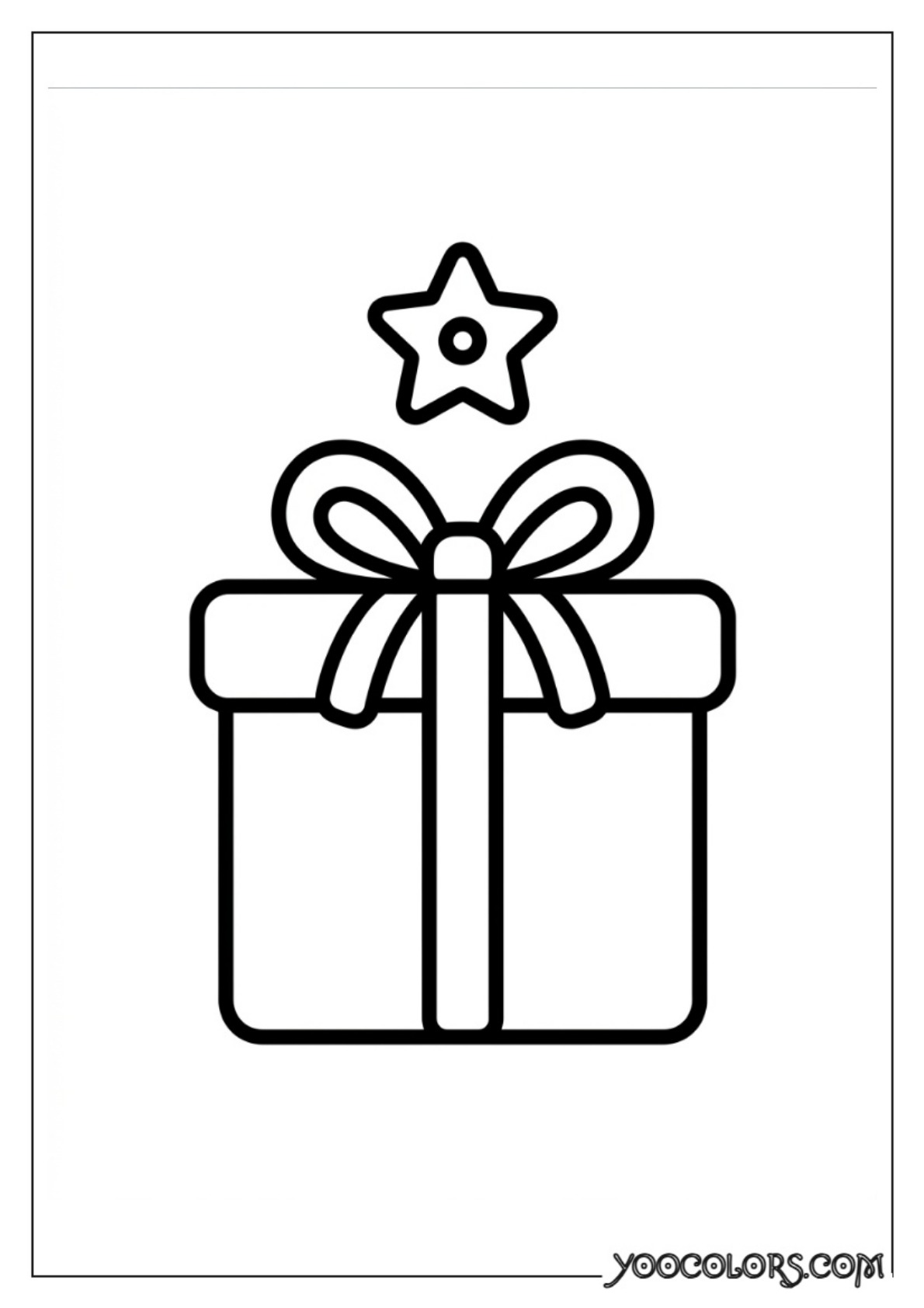 Nativity Coloring Pages: Free Printable Christmas Scenes for Kids 24 Gift box line art design