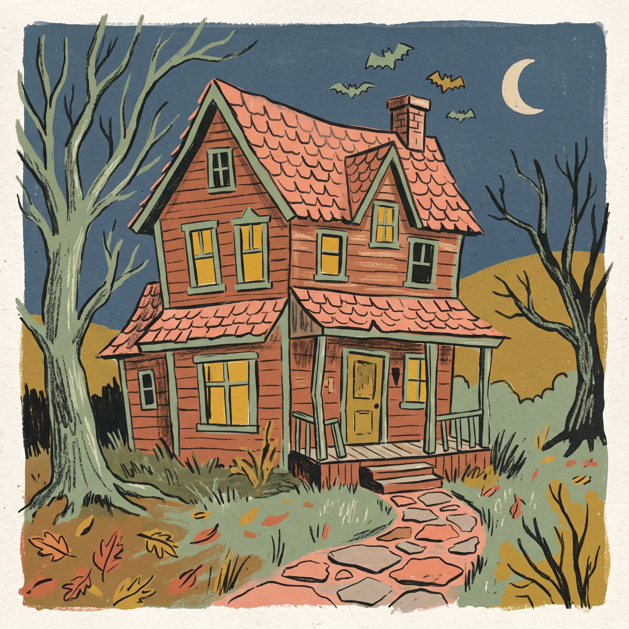 Haunted House coloring pages