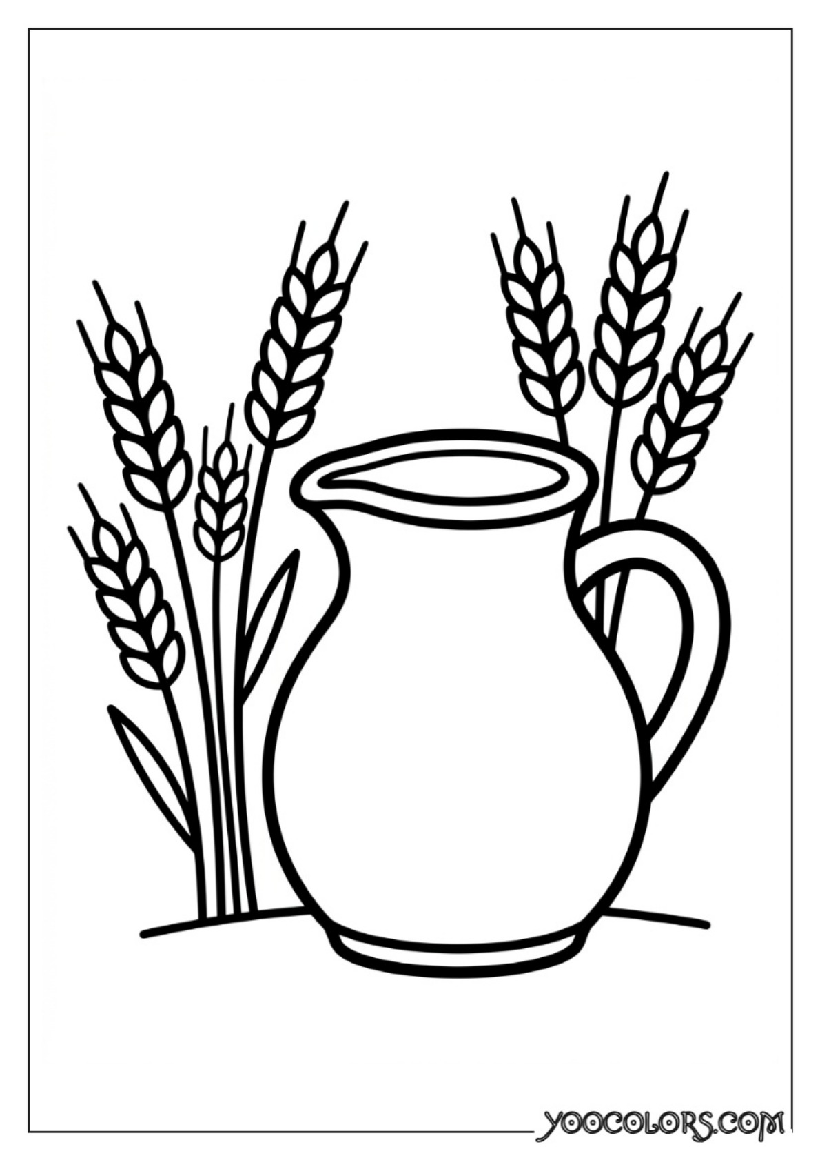 Nativity Coloring Pages: Free Printable Christmas Scenes for Kids 28 Line art clay water pitcher