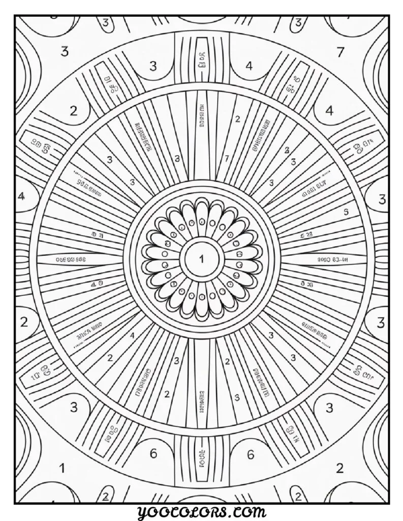 Free Printable Mandala Coloring Pages: 26 Intricate Designs Blending Art, and Spirituality 28 Mandala flowers coloring pages mandala number pdf
