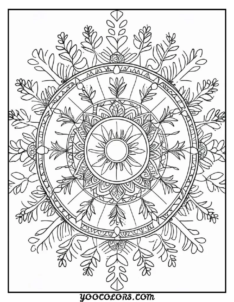 Free Printable Mandala Coloring Pages: 26 Intricate Designs Blending Art, and Spirituality 17 Mandala flowers coloring pages seasonal mandala sheets pdf