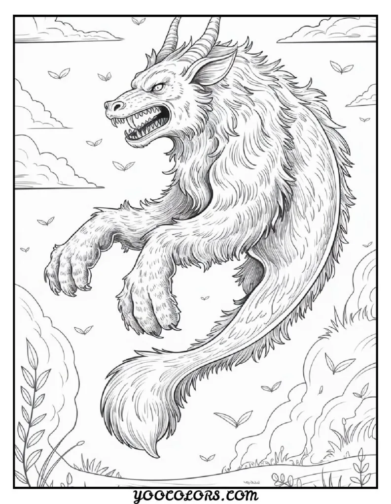 Adult Coloring Page Ideas: 60 Best Designs for Relaxation and Creativity 49 adult coloring pages Fantasy creatures and mythical beasts 3 pdf