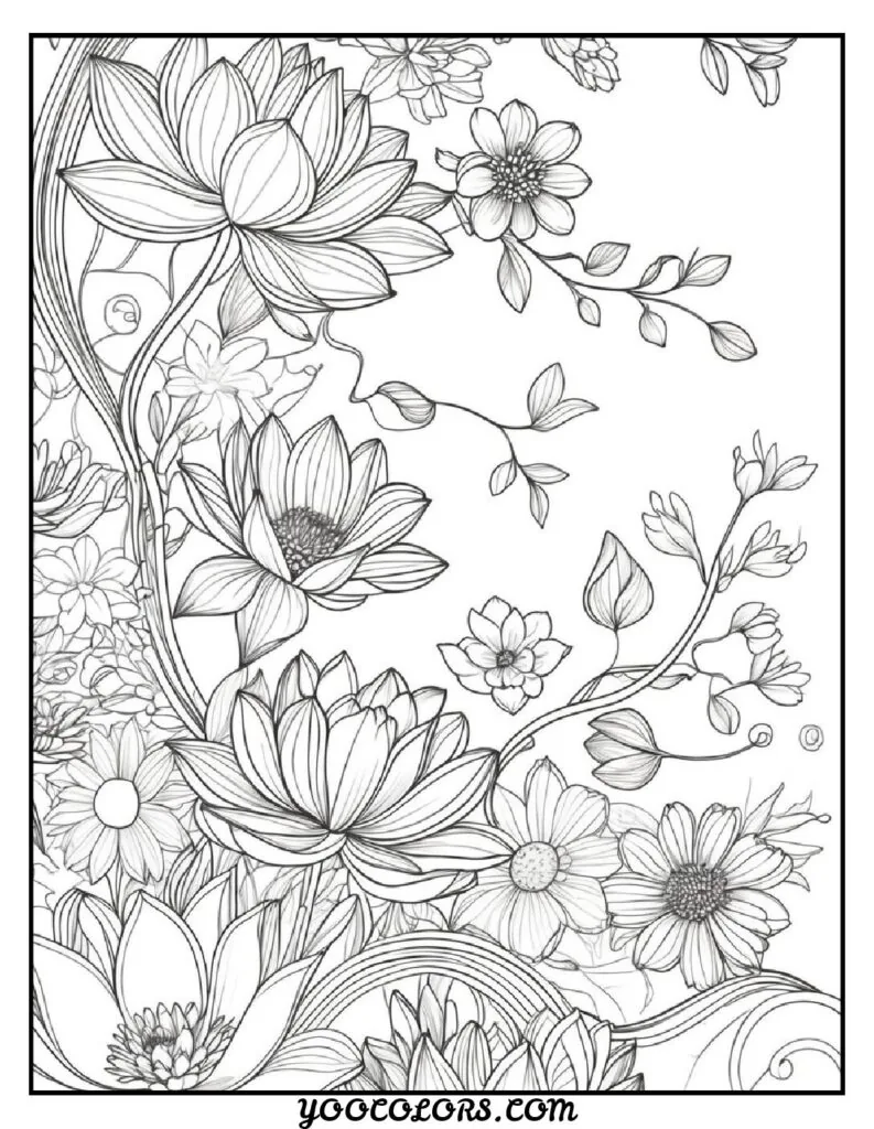 Adult Coloring Page Ideas: 60 Best Designs for Relaxation and Creativity 6 adult coloring pages floral design 2 pdf