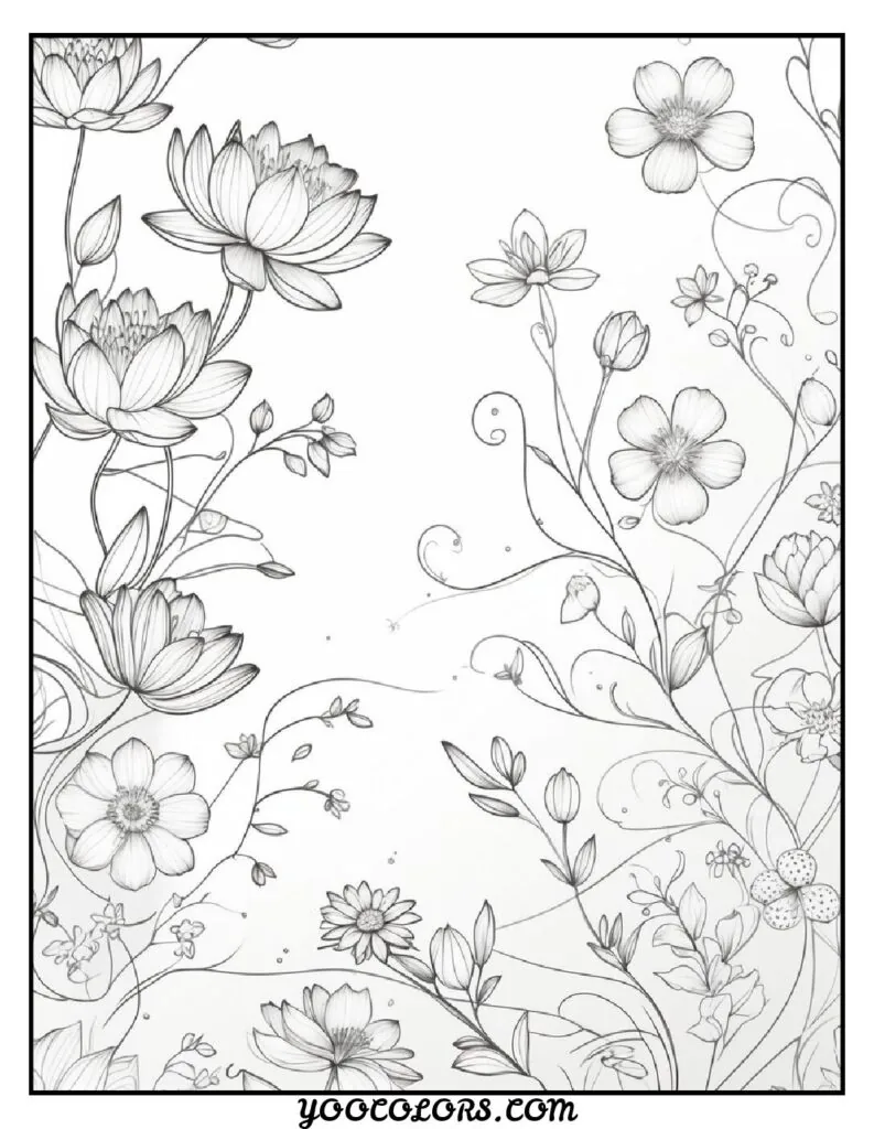 Adult Coloring Page Ideas: 60 Best Designs for Relaxation and Creativity 9 adult coloring pages floral designs 3 pdf