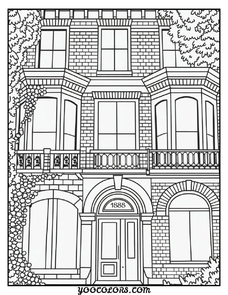 Adult Coloring Page Ideas: 60 Best Designs for Relaxation and Creativity 38 adult coloring pages historic architecture illustration 2 pdf
