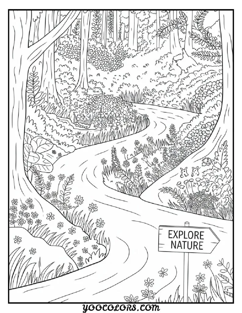 Adult Coloring Page Ideas: 60 Best Designs for Relaxation and Creativity 19 adult coloring pages nature scene 1 pdf