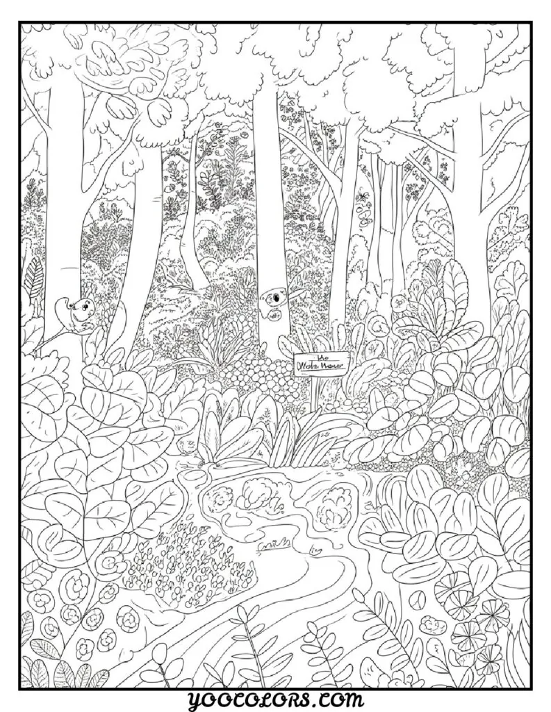 Adult Coloring Page Ideas: 60 Best Designs for Relaxation and Creativity 21 adult coloring pages nature scene 3 pdf