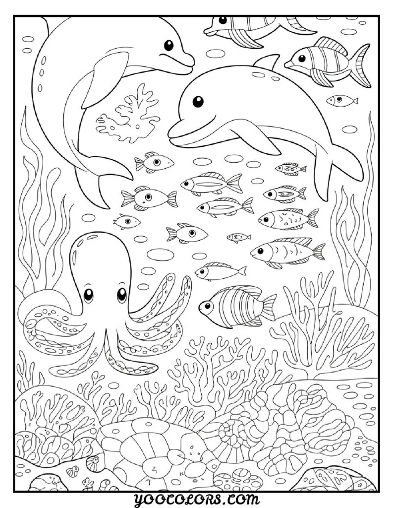 Adult Coloring Page Ideas: 60 Best Designs for Relaxation and Creativity 45 adult coloring pages under water life 3 pdf