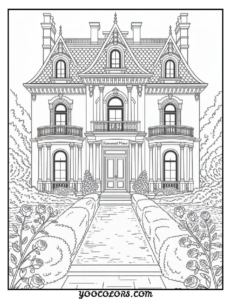 Adult Coloring Page Ideas: 60 Best Designs for Relaxation and Creativity 41 adult coloring pageshistoric architecture illustration 3 pdf