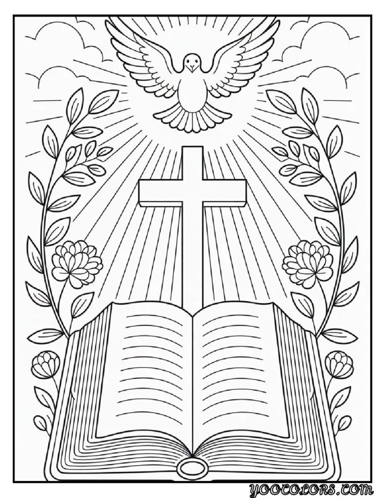 Christian Coloring Pages for Kids: 20 Inspirational Designs to Inspire Faith 21 Christian cioloring pages for kids the lords prayer coloring pages pdf