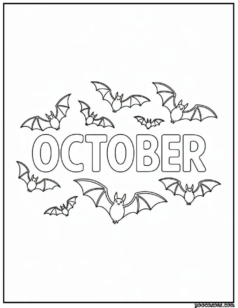 Printable October Coloring Pages For Adults Featuring 12 Unique Designs 13 October Coloring Pages 11 pdf