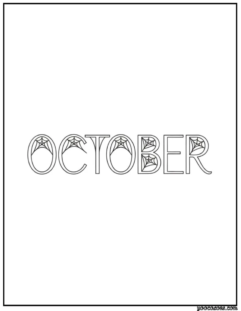 Printable October Coloring Pages For Adults Featuring 12 Unique Designs 6 October Coloring Pages 2 pdf