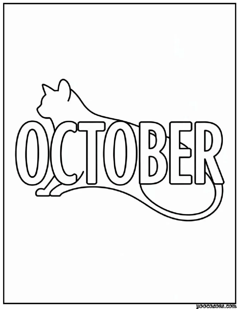 Printable October Coloring Pages For Adults Featuring 12 Unique Designs 8 October Coloring Pages 4 pdf