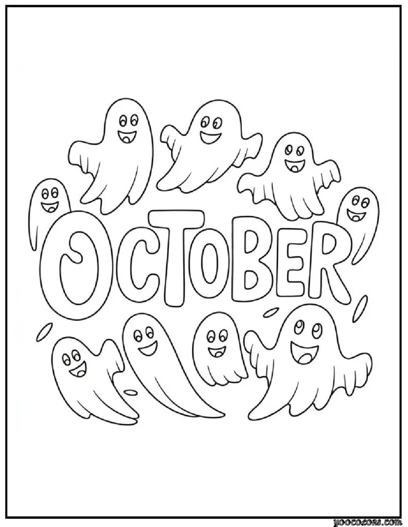 Printable October Coloring Pages For Adults Featuring 12 Unique Designs 7 October Coloring Pages 5 pdf