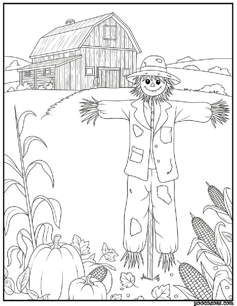 Printable October Coloring Pages For Adults Featuring 12 Unique Designs 11 October Coloring Pages 9 pdf