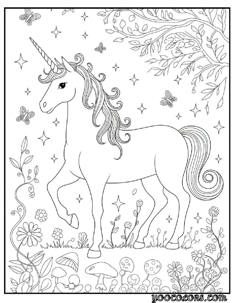 Unicorn Coloring Pages: Top 20 Creative Designs for All Ages 12 Unicorn Coloring Pages Unicorn in Enchanted Garden pdf