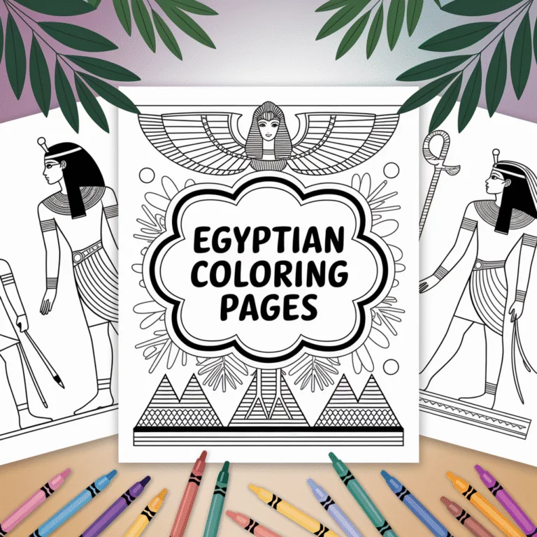 ancient egyptian coloring pages