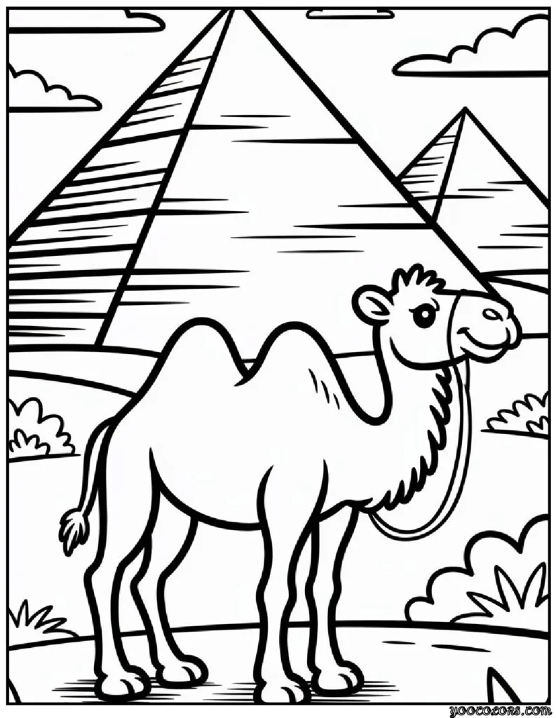 Egyptian Coloring Pages, Free Printable Art & History 13 egyptian coloring pages pyramid camel pdf