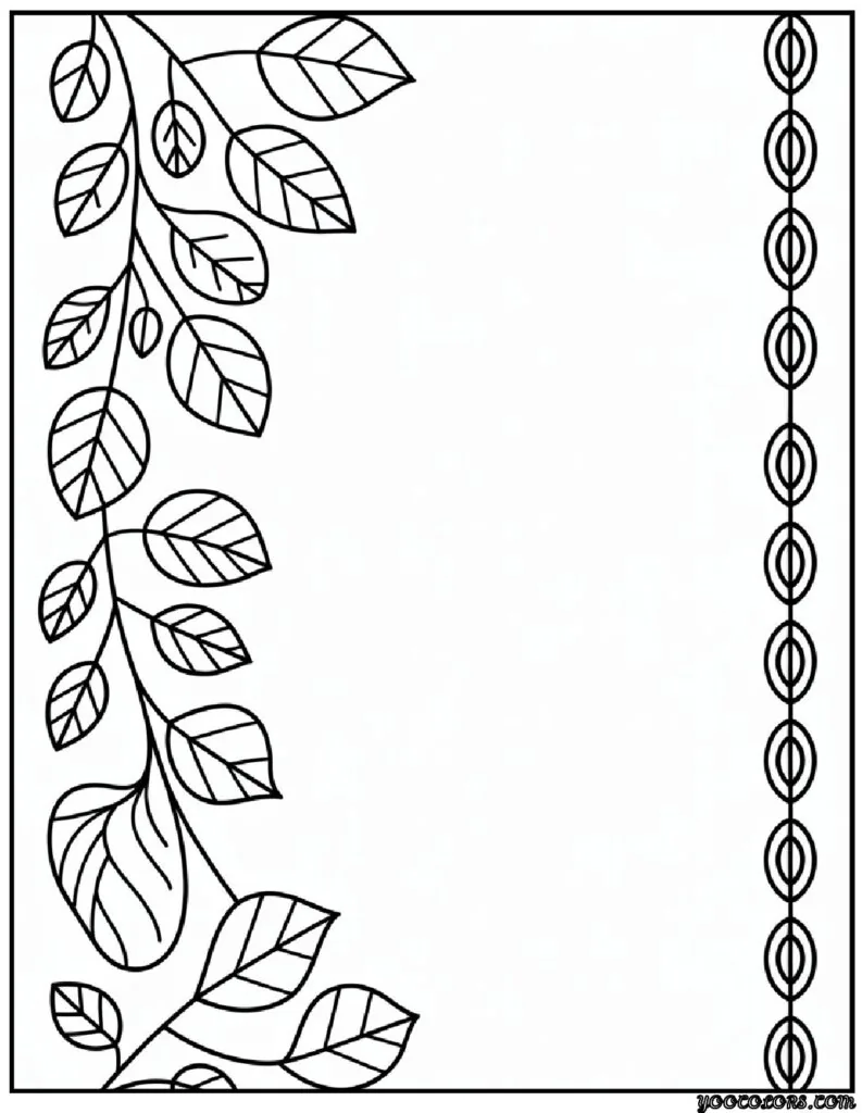Fall Leaves Coloring Pages 19 fall leaves coloring pages Leaf border and frame design 3.png pdf